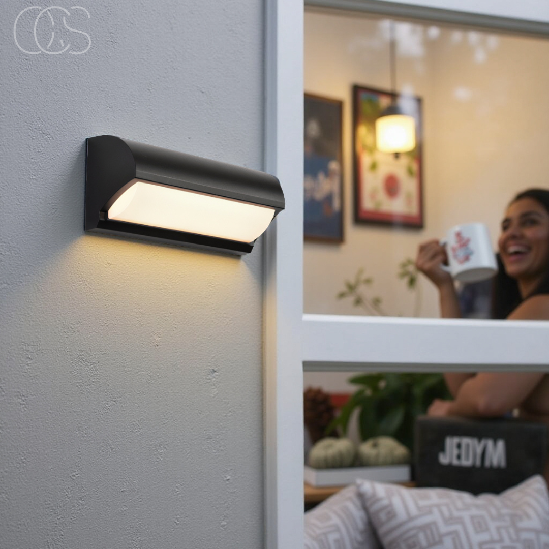 OCS - Zwart LED Buiten Wandlicht