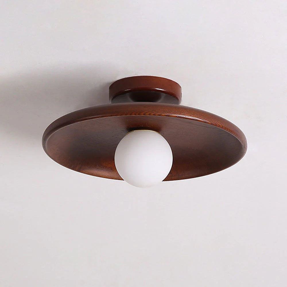 OCS - Walnoot Plafondlamp - Luxe Plafondlamp Hout