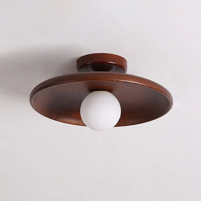 OCS - Walnoot Plafondlamp - Luxe Plafondlamp Hout