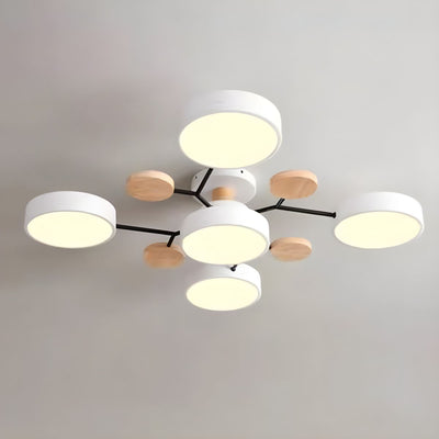 OCS - Macaron Metalen LED Plafondlamp - Dimbaar 3‑Kleur