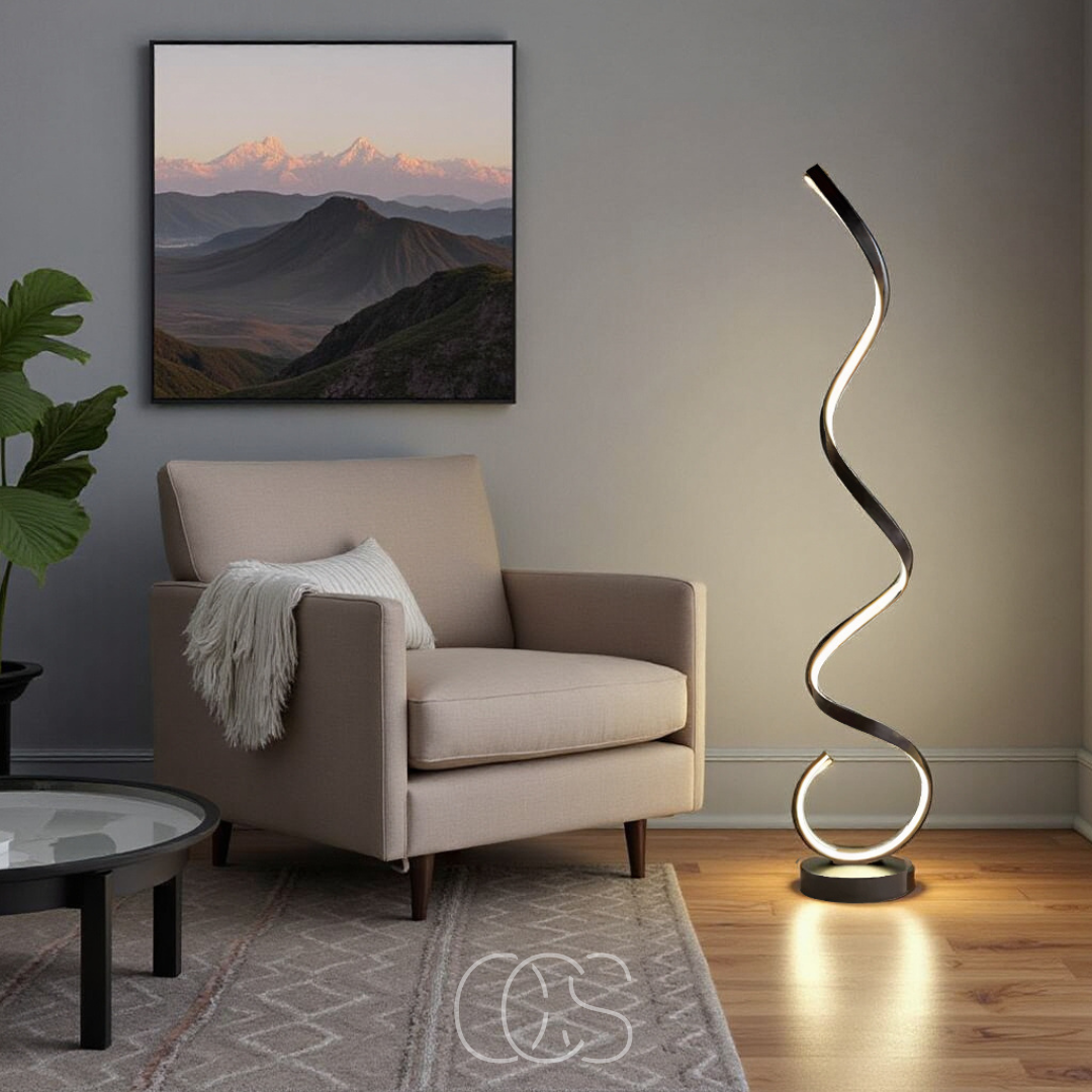 OCS - LED Spiraal Vloerlamp Dimbaar