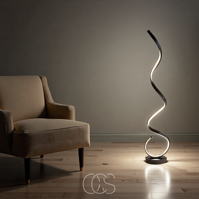 OCS - LED Spiraal Vloerlamp Dimbaar