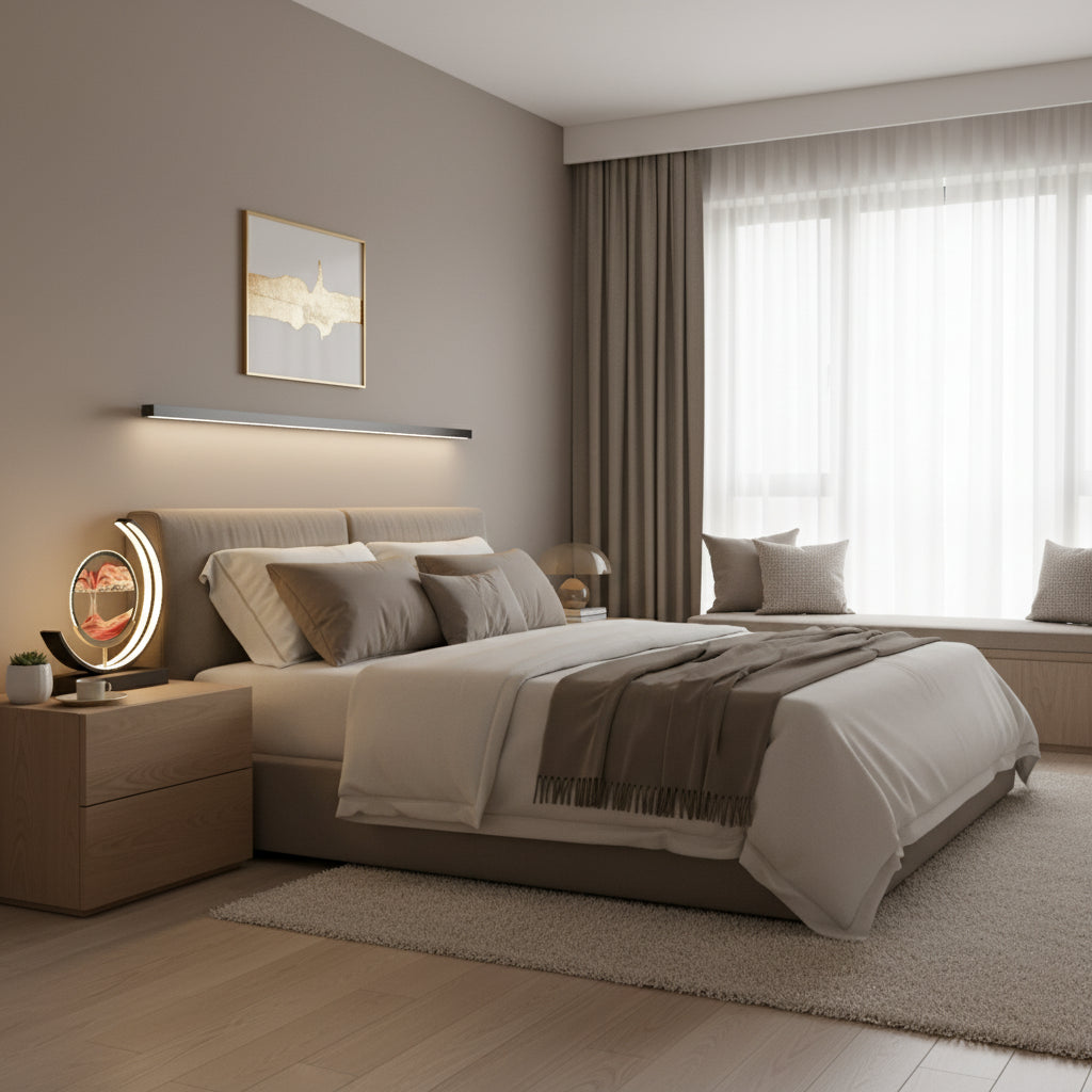 OCS - Dimbare Zandlamp met LED & Afstandsbediening – Rustgevende Sfeerverlichting