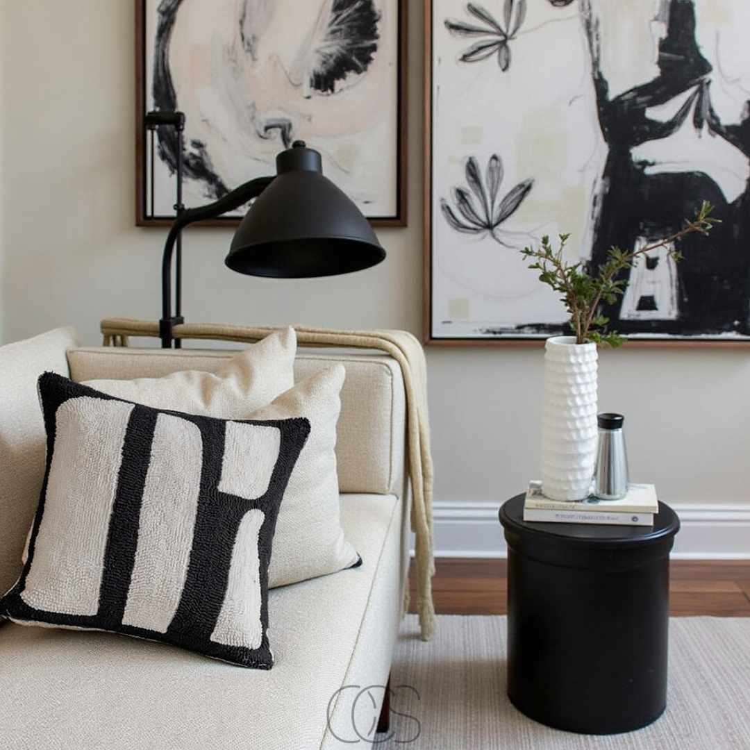 OCS - Kussen met Zebraprint – luxe fluweel met franjes, inclusief vulling
