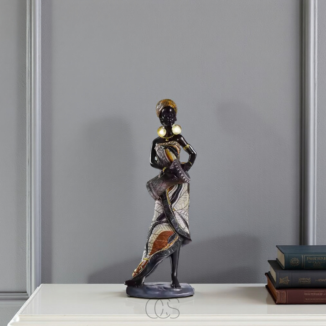 OCS - Afrikaanse Muzikanten Beeldenset - Decoratieve Sculpturen