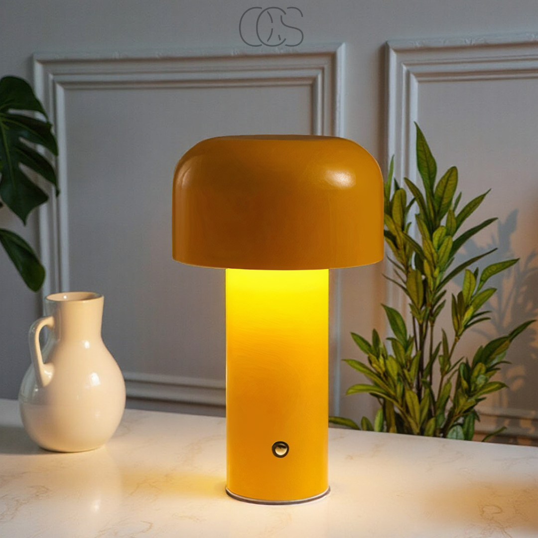 OCS - Retro Tafellamp – draadloos, dimbaar & overal neer te zetten