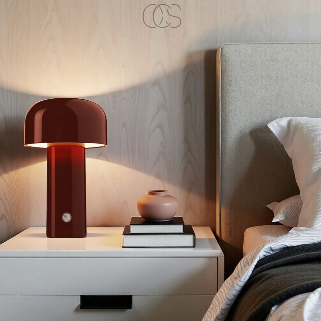 OCS - Retro Tafellamp – draadloos, dimbaar & overal neer te zetten