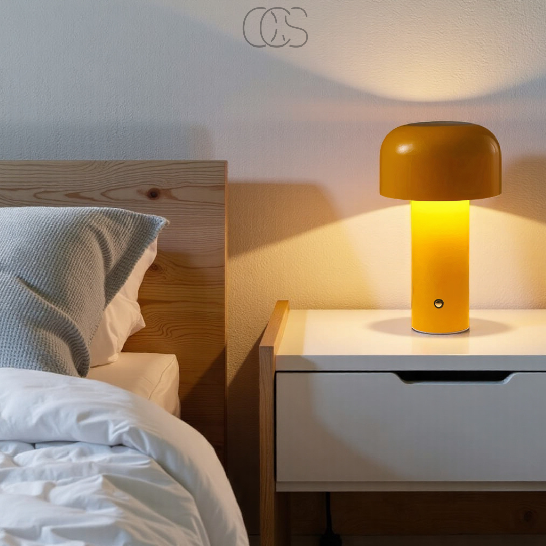 OCS - Retro Tafellamp – draadloos, dimbaar & overal neer te zetten