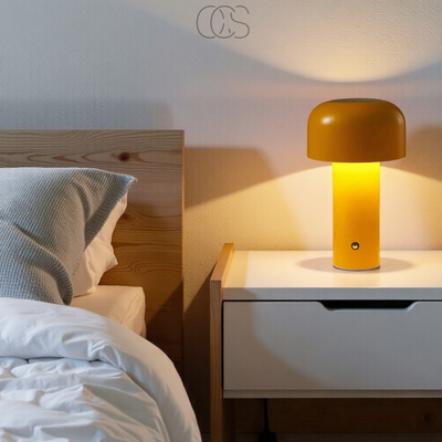 OCS - Retro Tafellamp – draadloos, dimbaar & overal neer te zetten