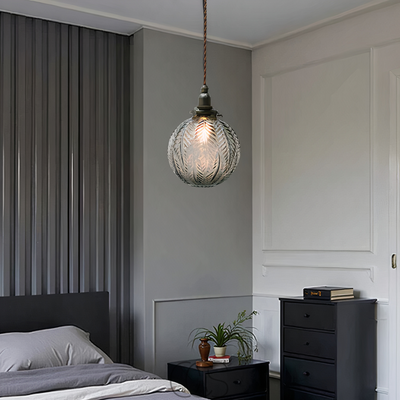 OCS - Ronde Hanglamp Glas - Smoke Kleur