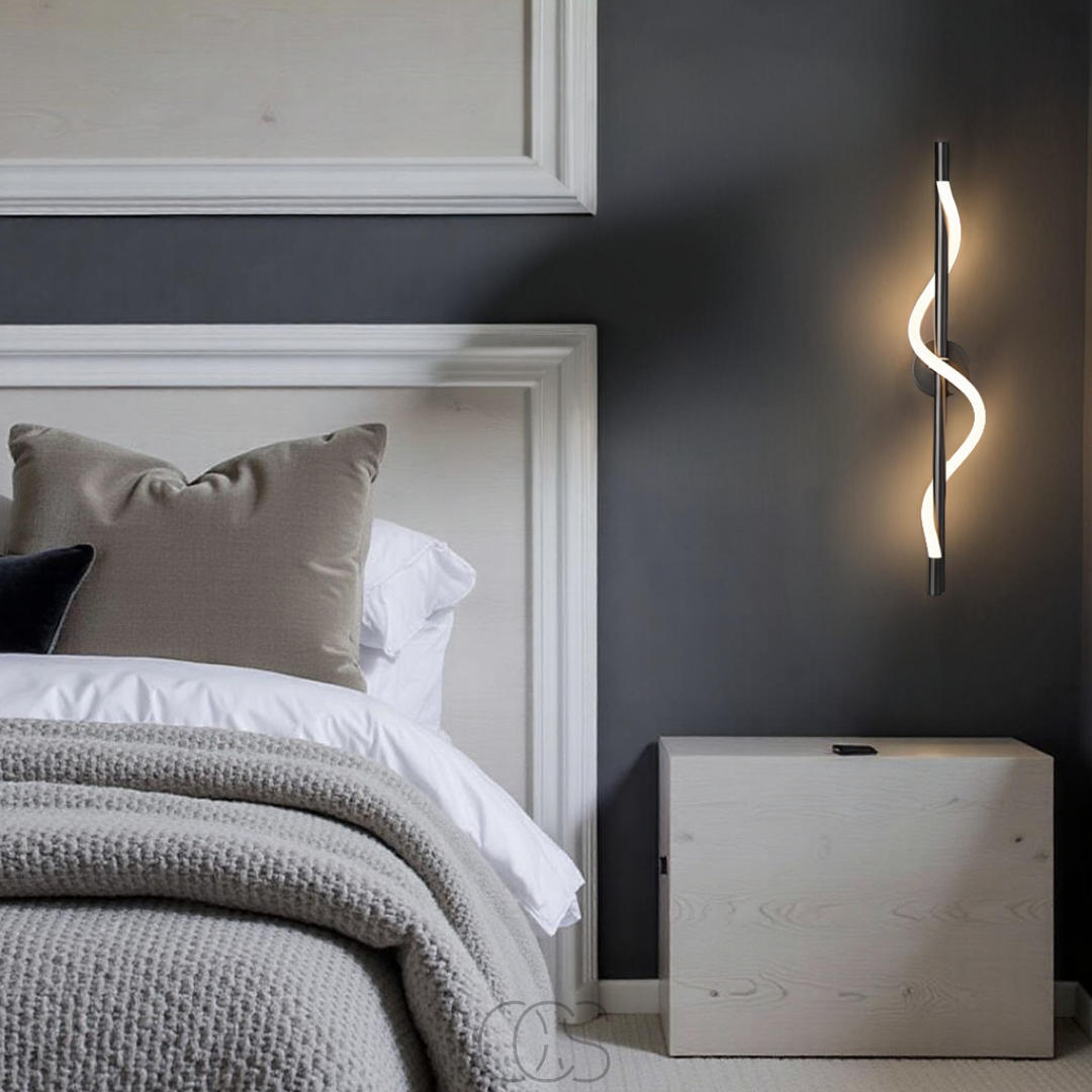 OCS - LED wandlamp slank - Zwart aluminium