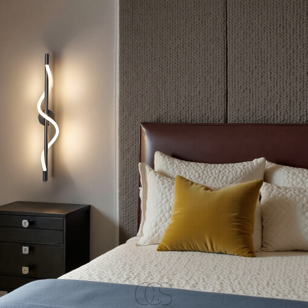 OCS - LED wandlamp slank - Zwart aluminium