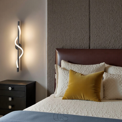 OCS - LED wandlamp slank - Zwart aluminium