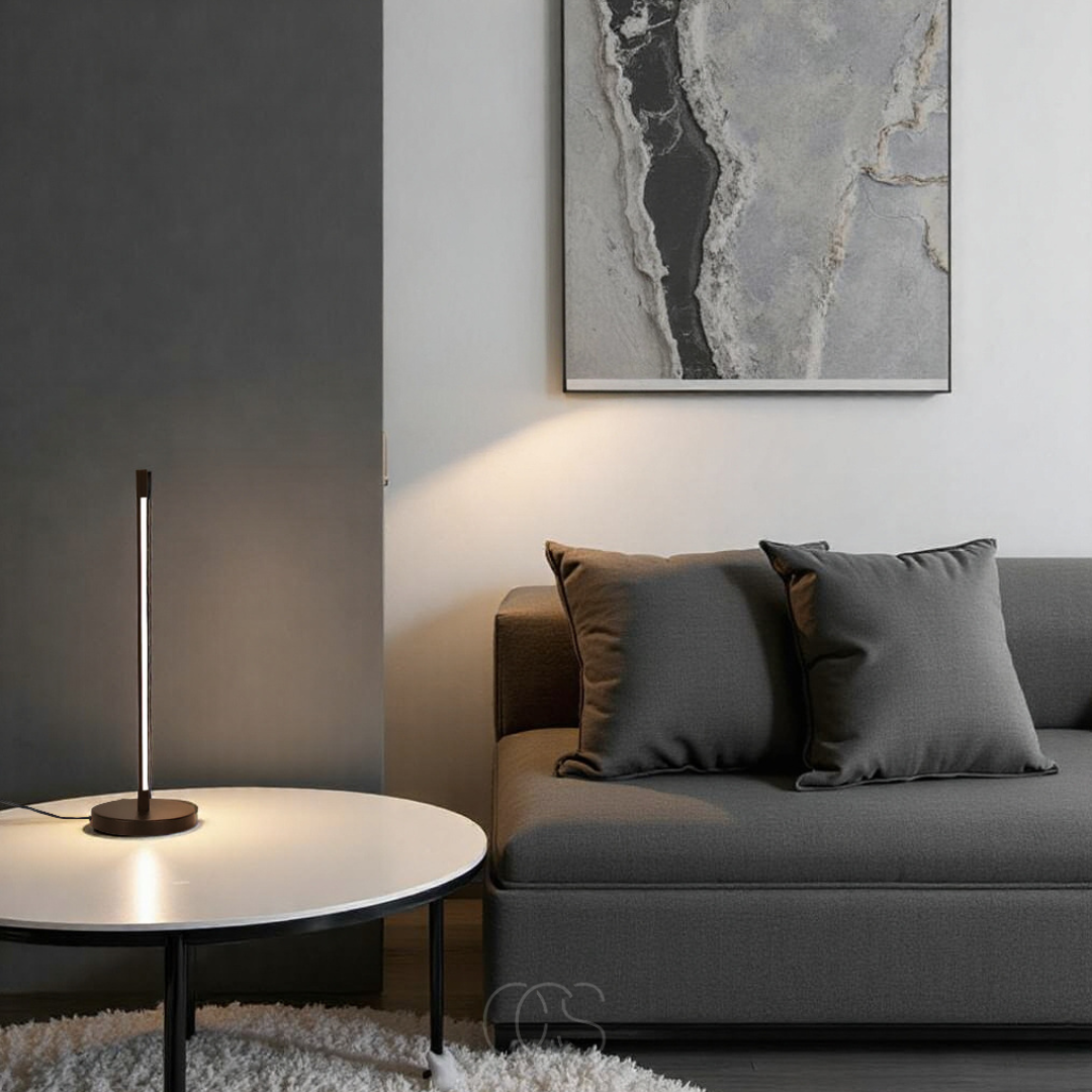 OCS - Minimalistische LED Tafellamp - Modern Mat Zwart Aluminium