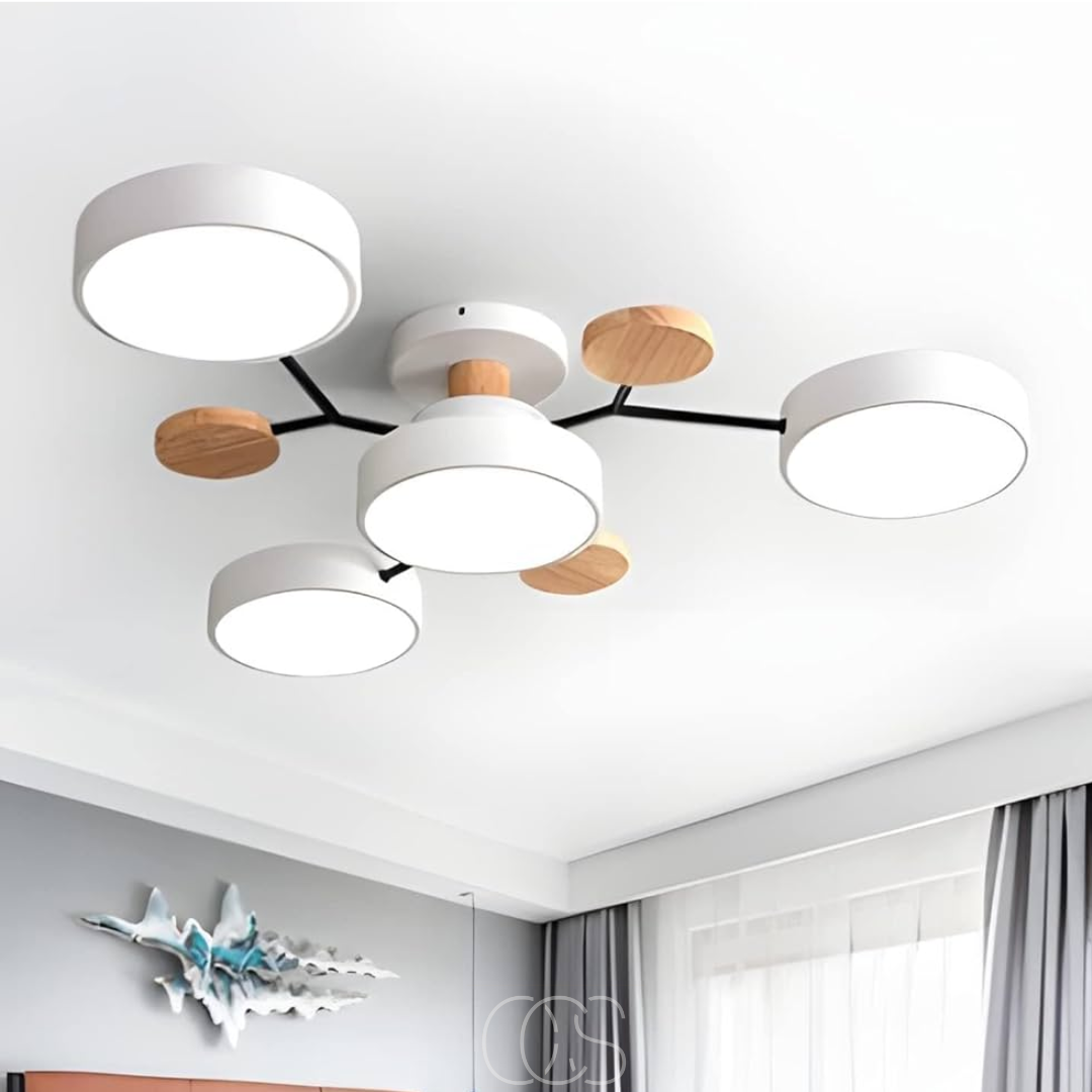 OCS - Macaron Metalen LED Plafondlamp - Dimbaar 3‑Kleur