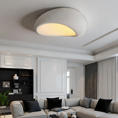 OCS - Wabi‑Sabi Stoffen Plafondlamp - Polyform & Hars