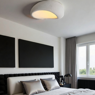 OCS - Wabi‑Sabi Stoffen Plafondlamp - Polyform & Hars