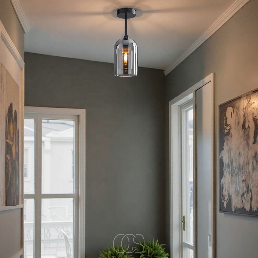 OCS -Glazen Vintage LED plafondlamp