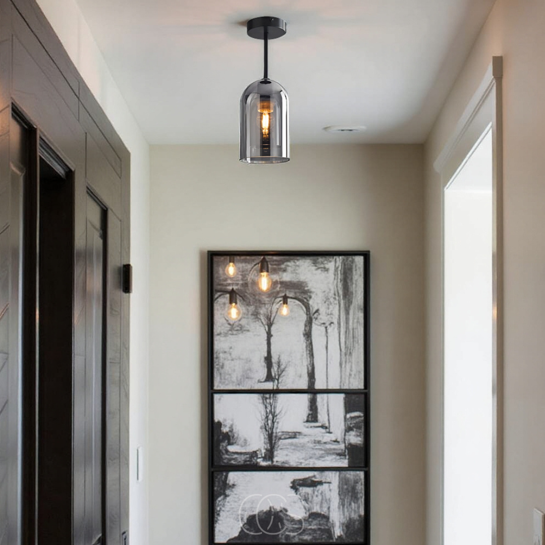 OCS -Glazen Vintage LED plafondlamp