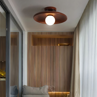 OCS - Walnoot Plafondlamp - Luxe Plafondlamp Hout