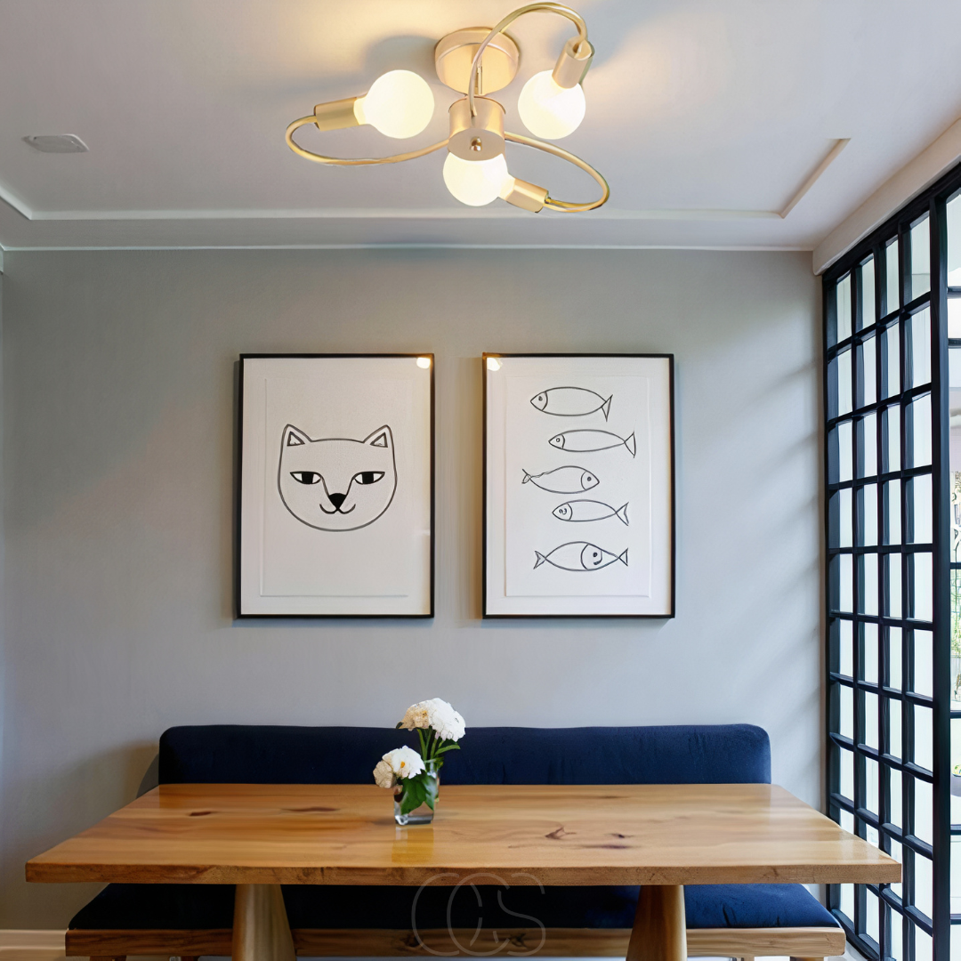 OCS - Plafondlamp met 3 Gevlochten Bollen – Modern Design