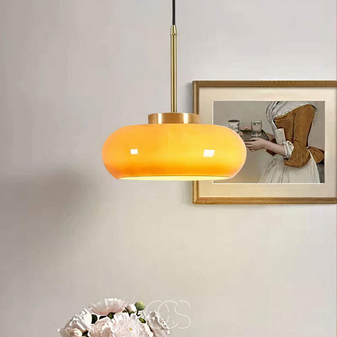 OCS - Fiesta Hanglamp – Geel Keramiek