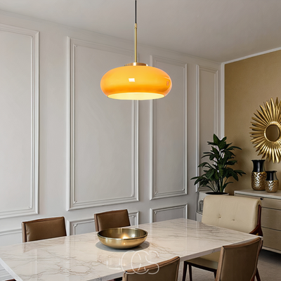 OCS - Fiesta Hanglamp – Geel Keramiek
