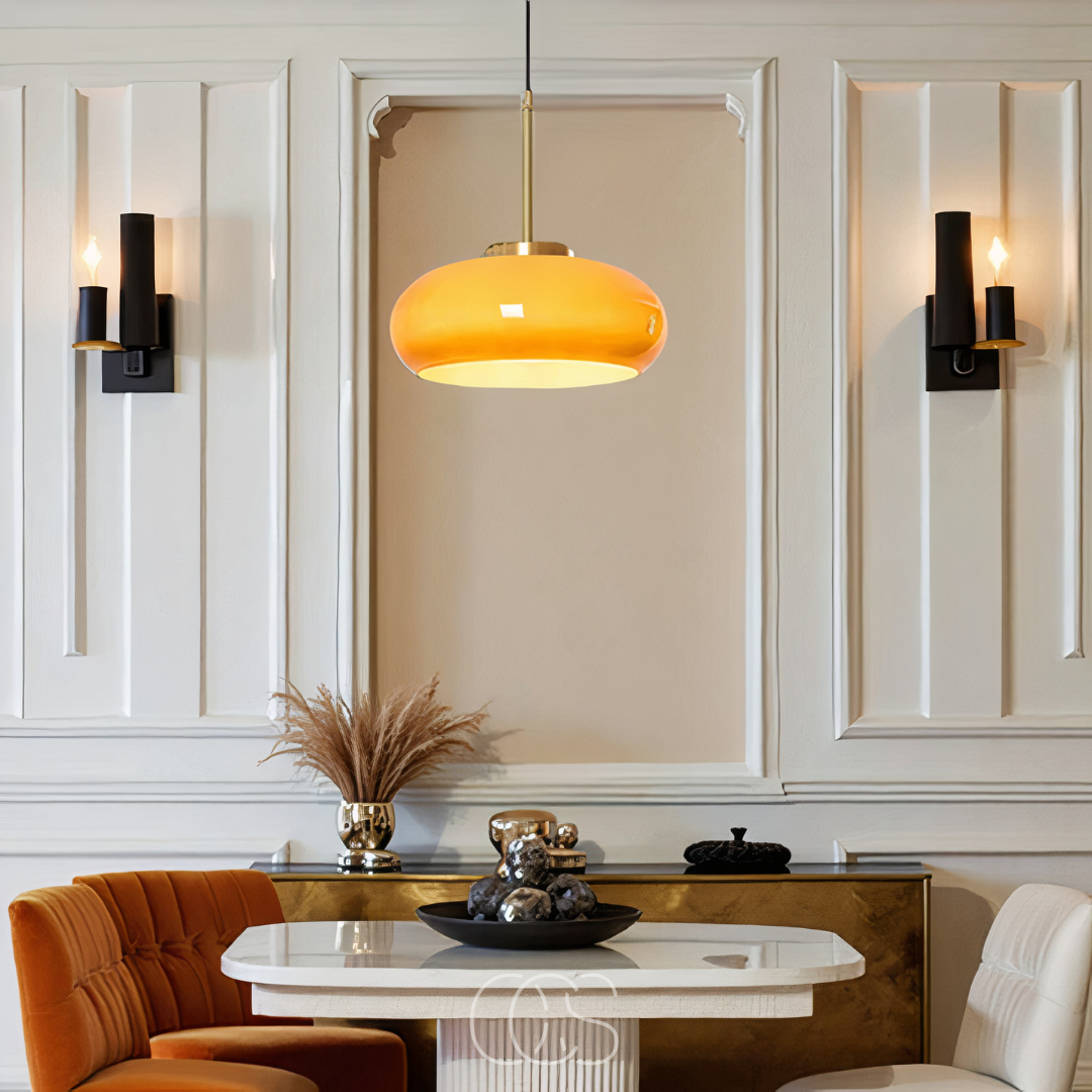 OCS - Fiesta Hanglamp – Geel Keramiek
