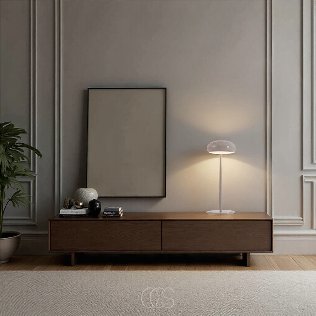 OCS - Paddenstoel tafellamp glimmend