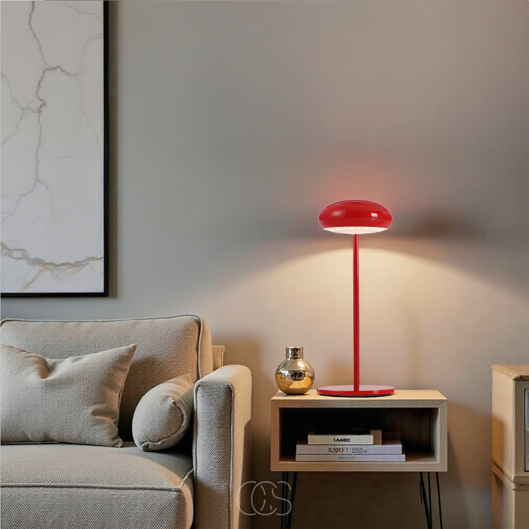 OCS - Paddenstoel tafellamp glimmend