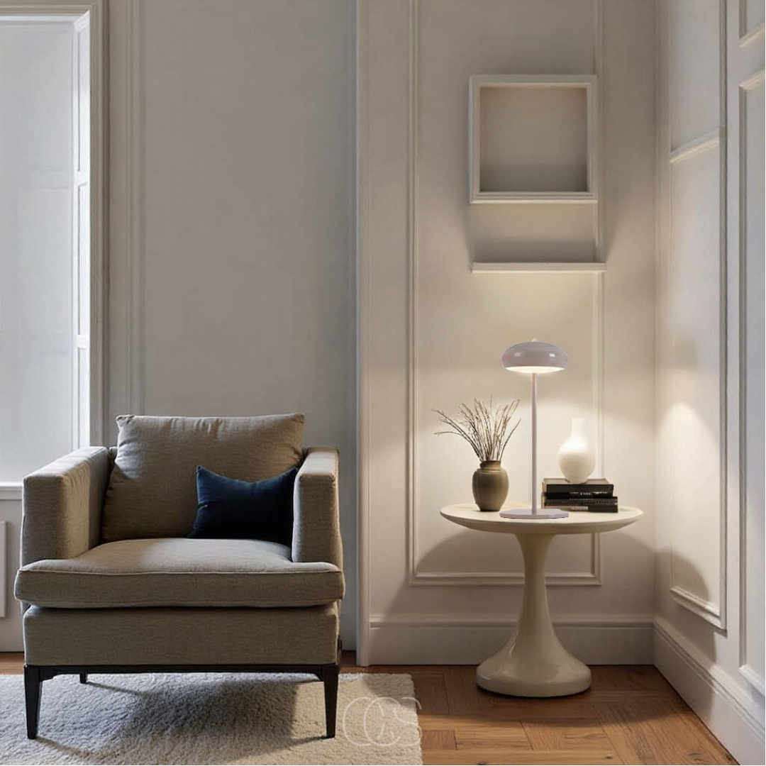 OCS - Paddenstoel tafellamp glimmend