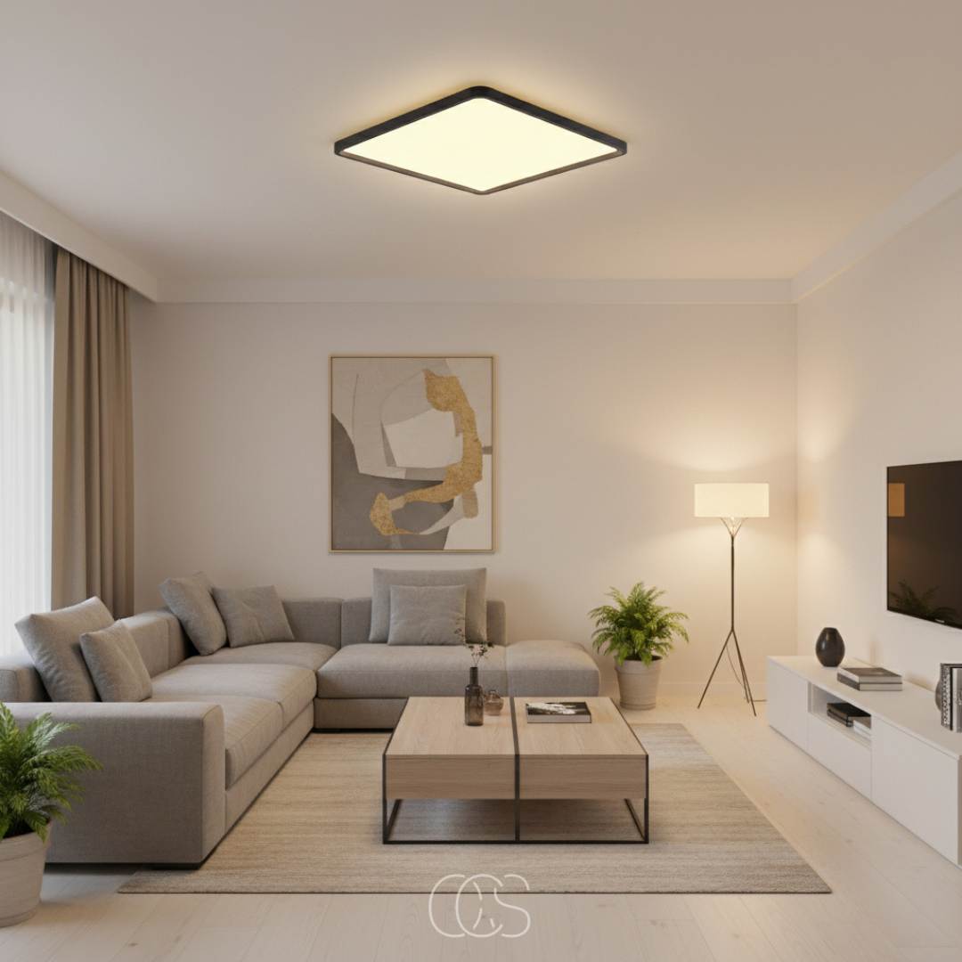 OCS - Vierkante LED Plafondlamp met 3 Lichtstanden