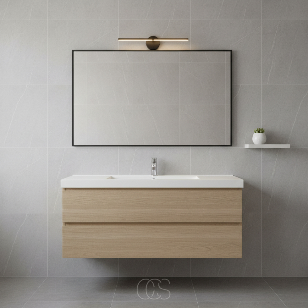 OCS - LED Wandlamp Zwart – Modern & Spatwaterdicht