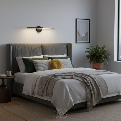 OCS - LED Wandlamp Zwart – Modern & Spatwaterdicht