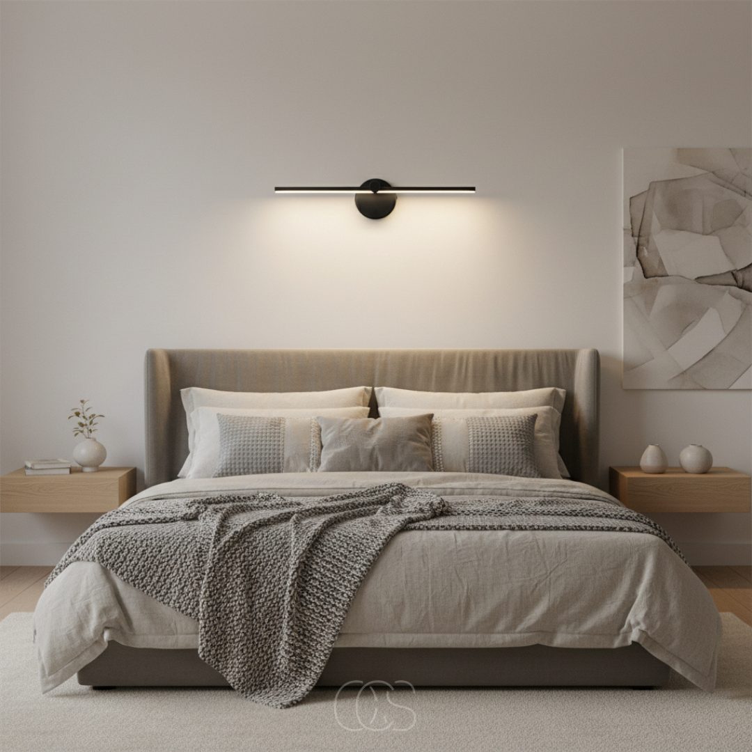 OCS - LED Wandlamp Zwart – Modern & Spatwaterdicht