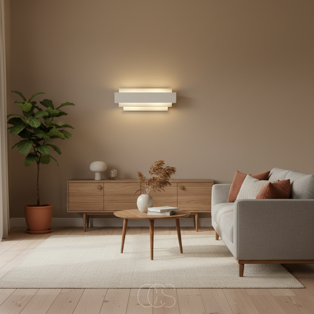 OCS - Moderne Wandlamp in Wit