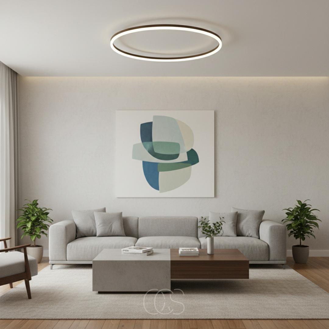 OCS - Orbit LED Plafondlamp – Dimbaar & Ultradun Design – 40 cm