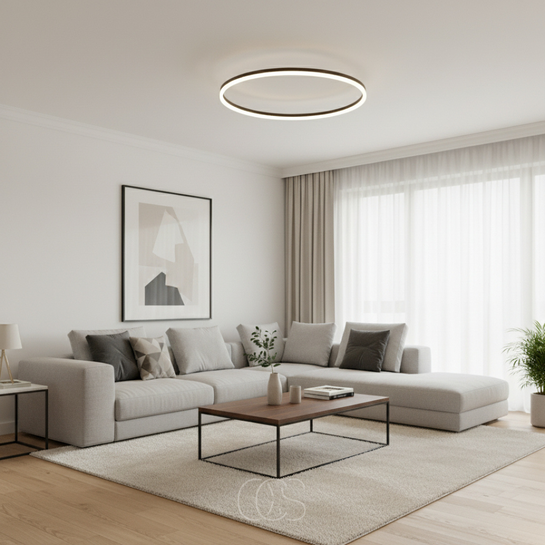 OCS - Orbit LED Plafondlamp – Dimbaar & Ultradun Design – 40 cm