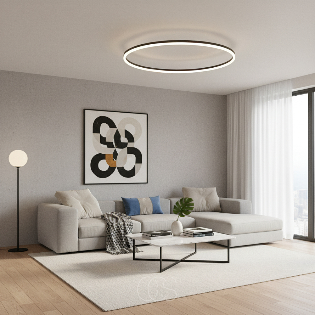 OCS - Orbit LED Plafondlamp – Dimbaar & Ultradun Design – 40 cm