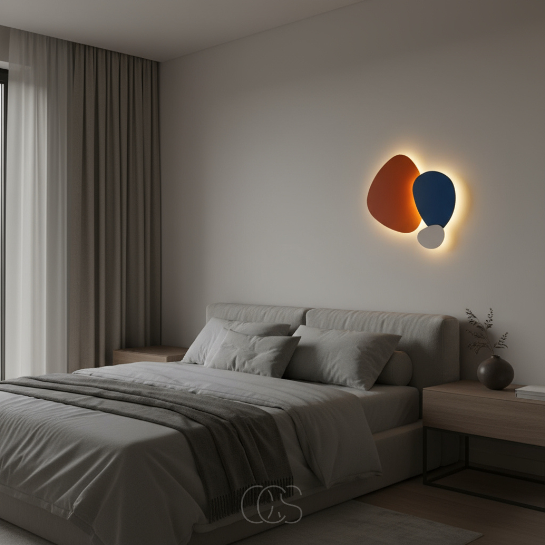 OCS - Kleurrijke sculpturale wandlamp