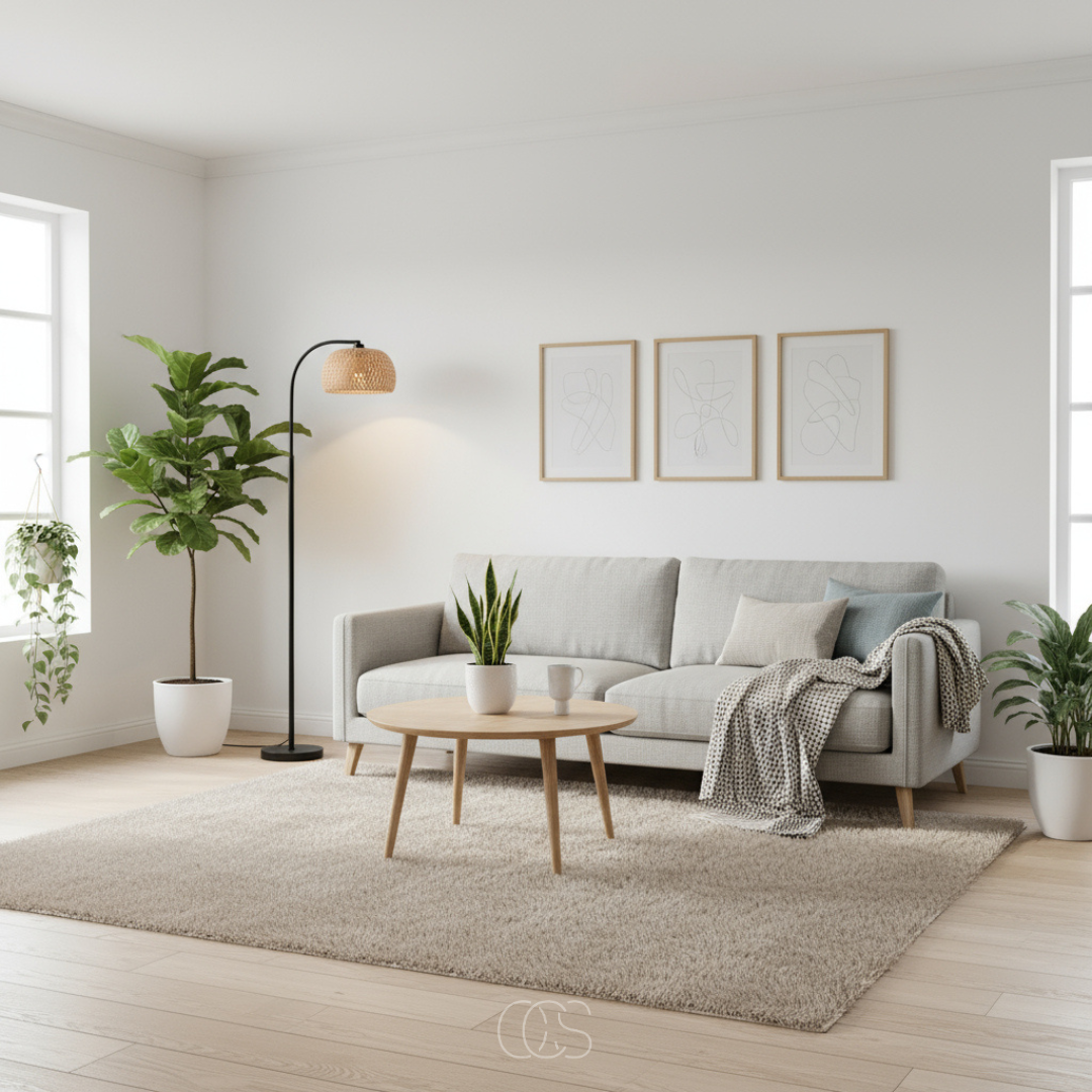 OCS - Boho Vloerlamp met bamboo kap