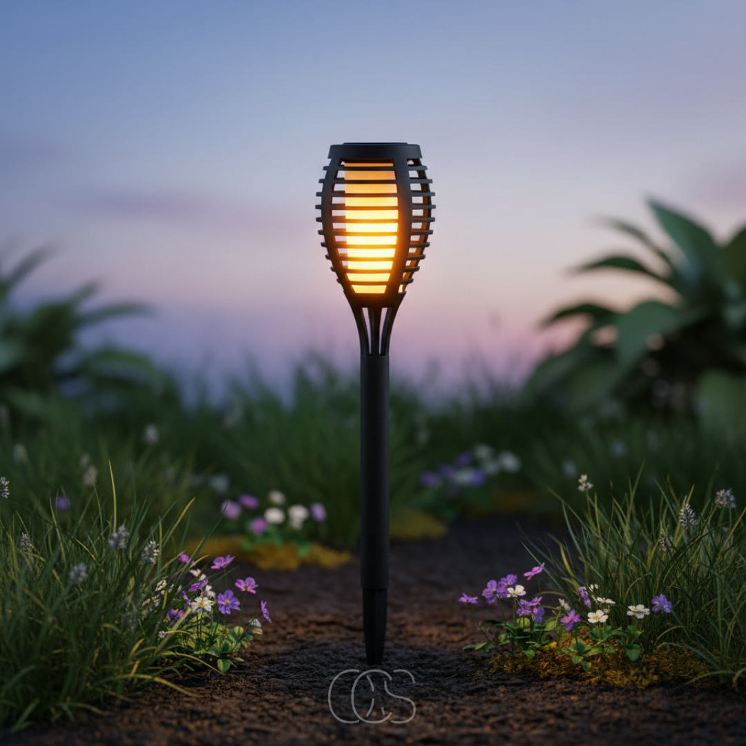 OCS - Solar LED Tuinfakkel – Vlameffect op Zonne-energie