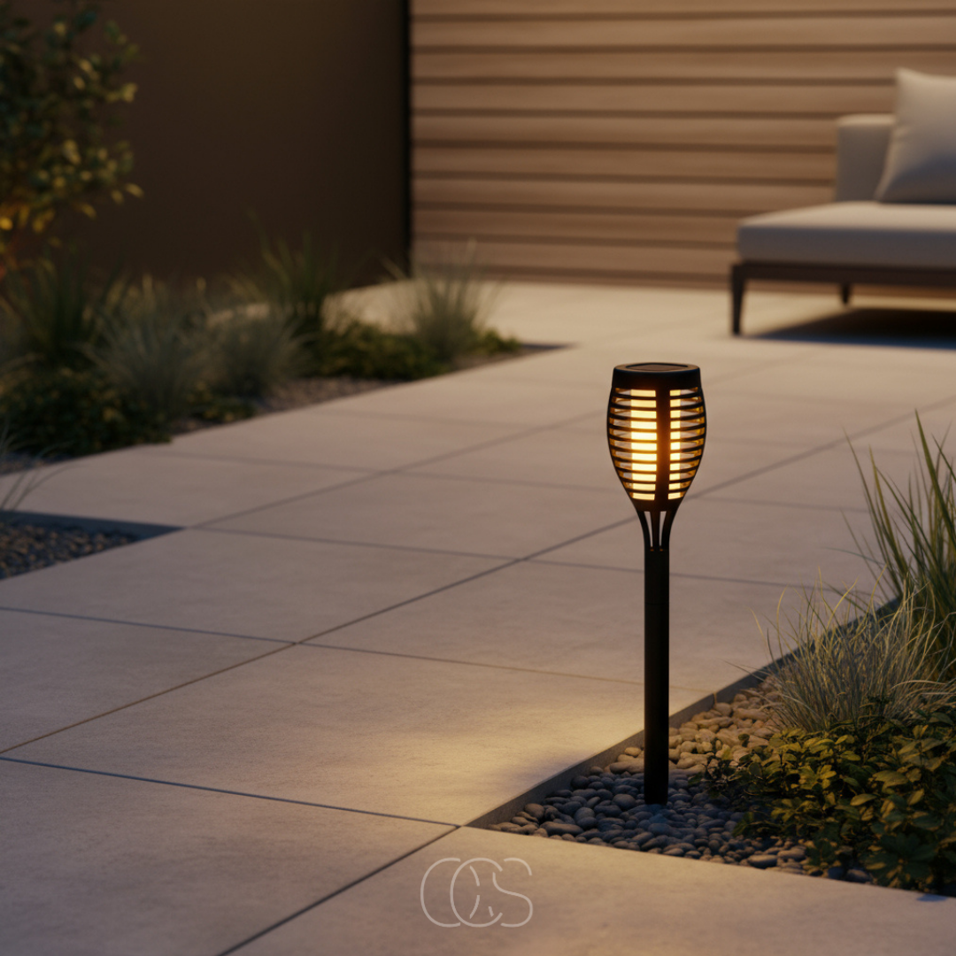 OCS - Solar LED Tuinfakkel – Vlameffect op Zonne-energie