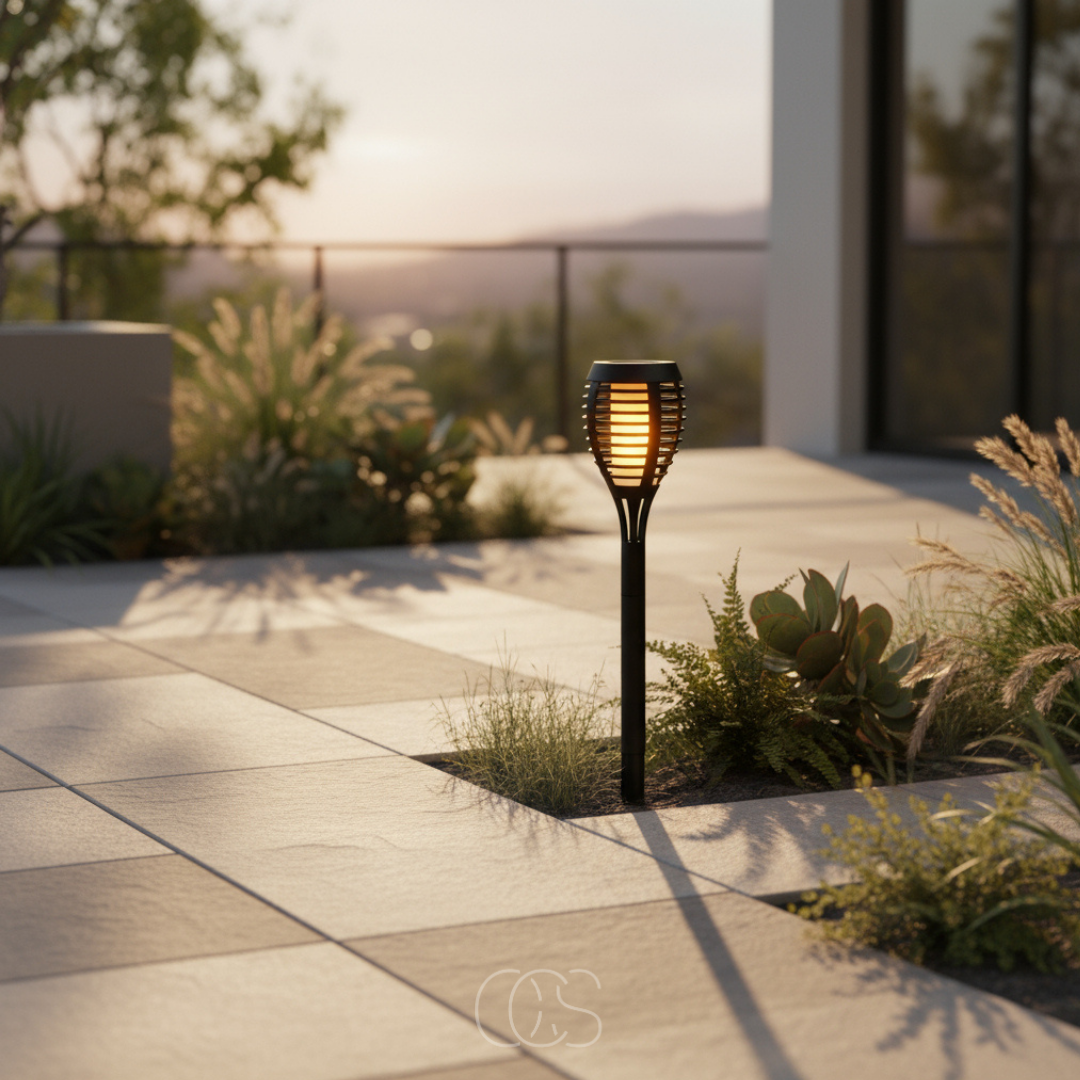 OCS - Solar LED Tuinfakkel – Vlameffect op Zonne-energie