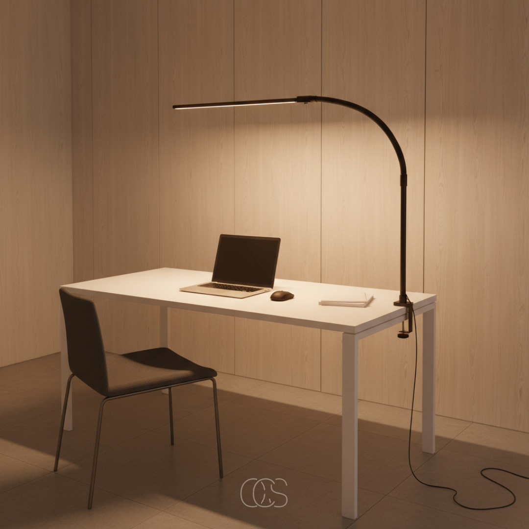 OCS - Dimbare Bureaulamp - 3 Lichtkleuren & Verstelbaar Design