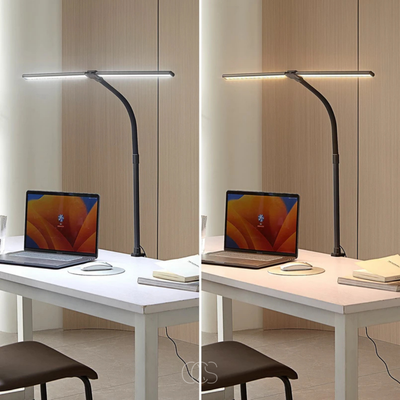 OCS - Dimbare Bureaulamp - 3 Lichtkleuren & Verstelbaar Design