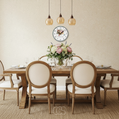 OCS - Naturel Vlinder wandklok