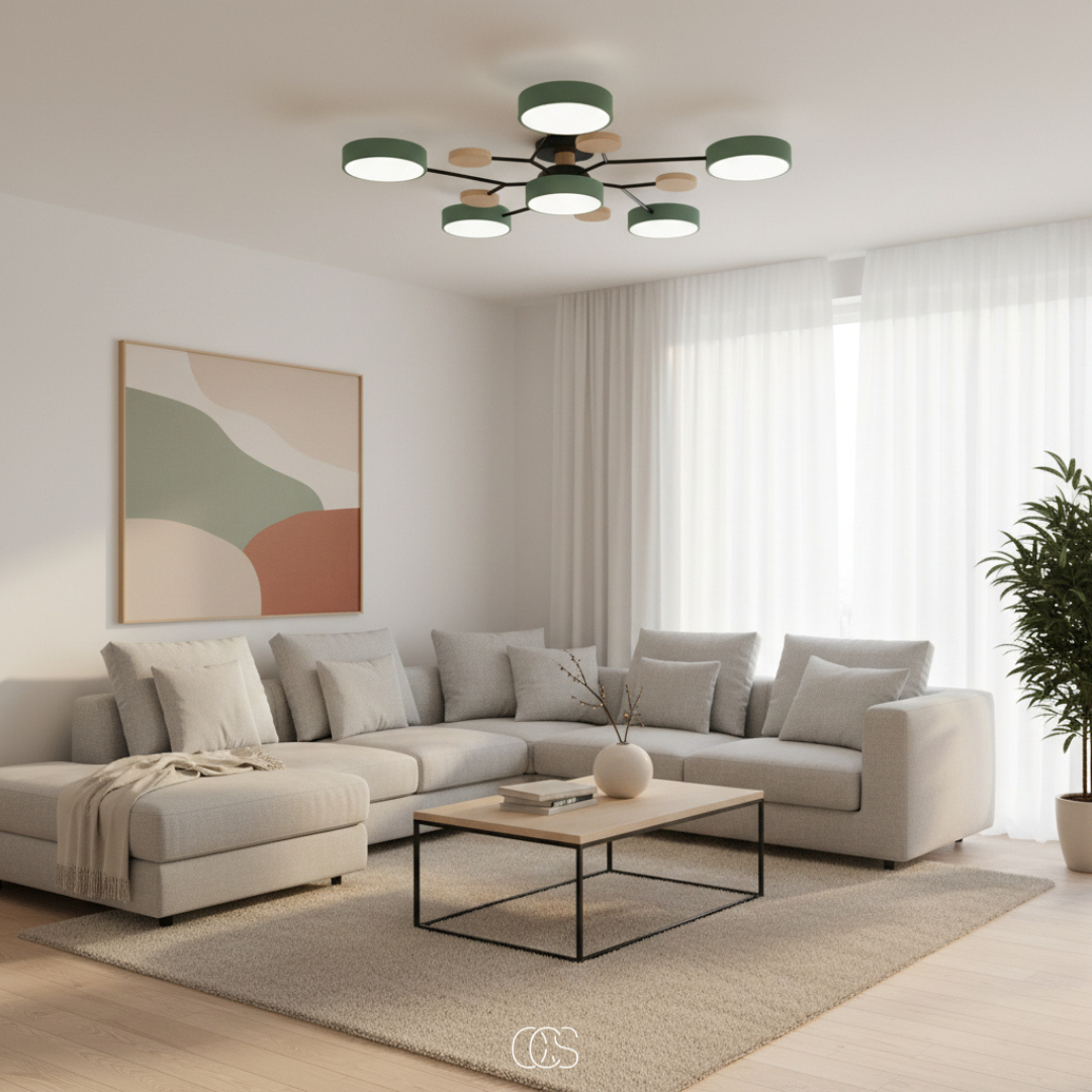 6 points lumineux / Groen