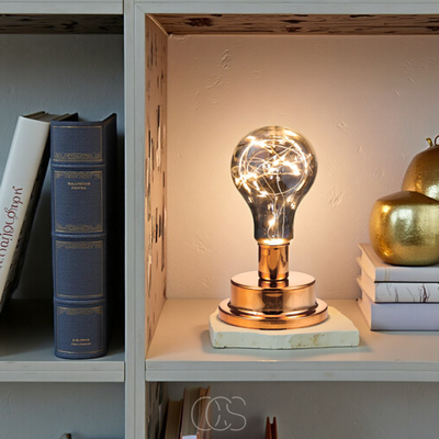 OCS - Tafellamp met Gloeilamp - Vintage Industrieel Design