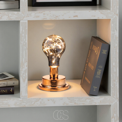 OCS - Tafellamp met Gloeilamp - Vintage Industrieel Design